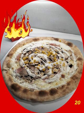 Pizza Familiar Carbonara (40 Cm.)