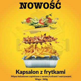 Kapsalon z frytkami 