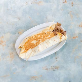 Kebab de Ternera con Jamón y Queso