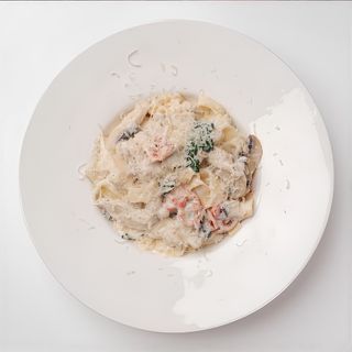 Паста с цыпленком и трюфельным маслом