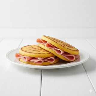 Arepa De Queso Y Jamón York