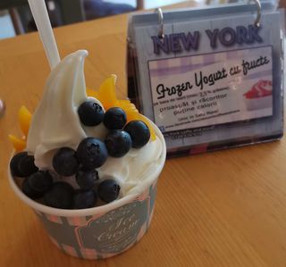 Frozen yogurt cu fructe