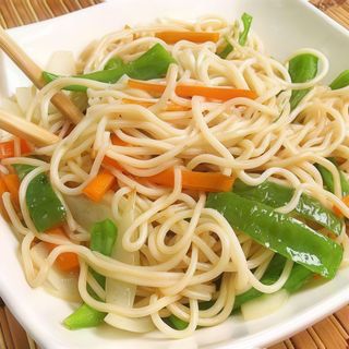 Tallarines con verduras
