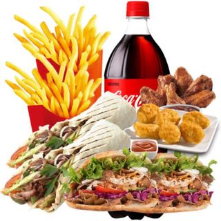 2 Kebab + 2 Durum + 2 Patatas + Nuggets (6 Uds.)
