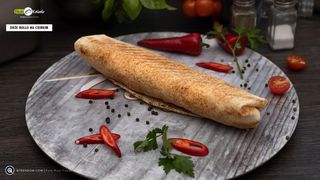 Rollo Kebab z frytkami i surówką 