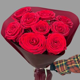 9 czerwonych róż 