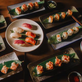 Sushi domio+Rainbow+califonia+edamame