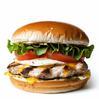 Hamburguesa pollo y carne picada