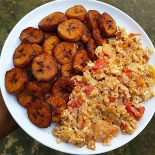 Plantain and egg frittata