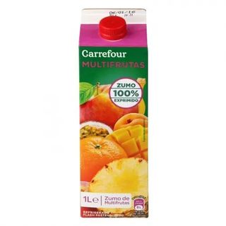 Zumo Multifrutas Carrefour Exprimido Brik 1 L.