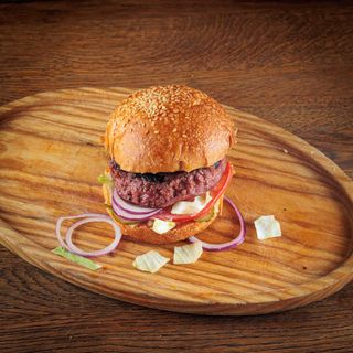 Vege burger + Schneider tap limenka 0.5