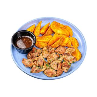 Свинско бон филе с копър и чесън