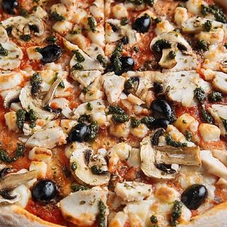 Pizza Azeitina e Fungi  