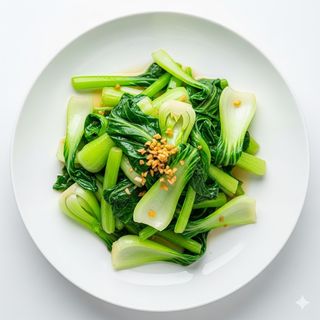 Verdure verdi saltate 炒青菜