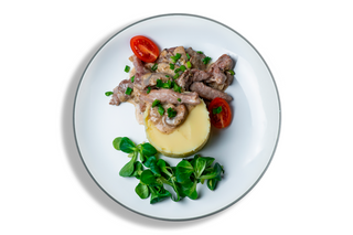 Пюре зі свининою та грибами 250 г