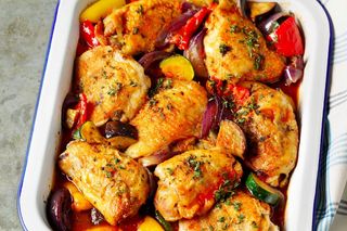 Frango assado no forno