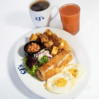 Breakfast Sausage Roll Combo (7AM - 12PM)