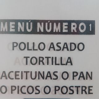 Menú N° 1