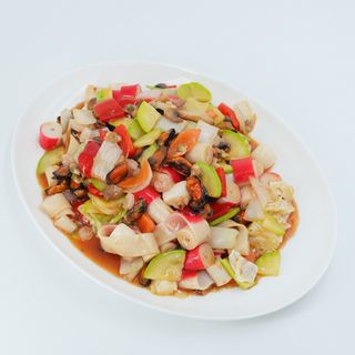 762 Četiri vrste morskih plodova sa povrćem 700g