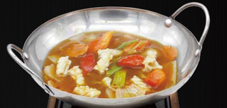 340. Sartén De Calamares Y Verduras Mixtas