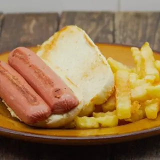 Menú infantil perrito