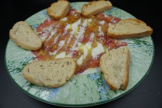 Carpaccio de Vedella Amb Formatge Parmesà