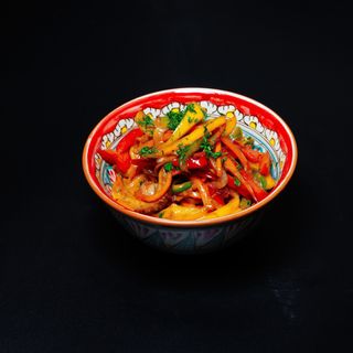 Суйру лагман, с бульоном