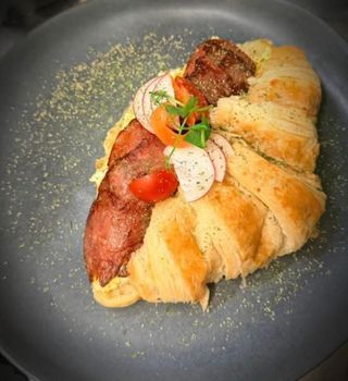 Croissant de Salmão Fumado