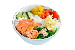 Поке боул с креветками