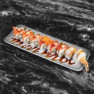 215 Spicy rainbow roll