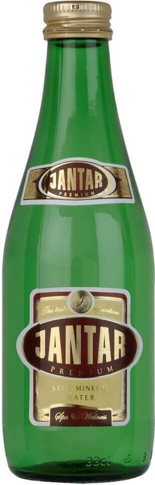 WODA ŹRÓDLANA ŚREDNIOZMINERALIZOWANA NIEGAZOWANA SZKŁO 330 ml - JANTAR