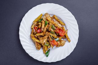 Фри с курицей (350г)