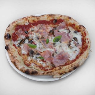 Pizza Jamón Y Setas (33 Cm.)