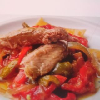 Pimiento asado con melva 