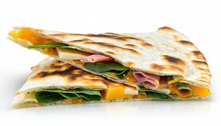 Piadina con crudo, squacquerone e rucola