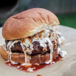 Blue cheese dallas burger menú