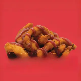 straccetti di pollo fritto al bbq