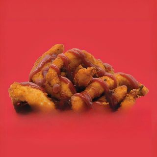 straccetti di pollo fritto al bbq