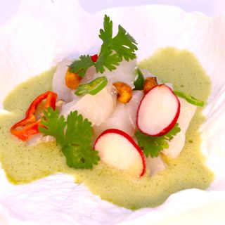 Ceviche De Corvina Con Salsa De La Pasión