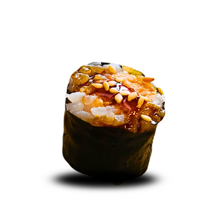 hosomaki z łososiem pieczonym teriyaki 