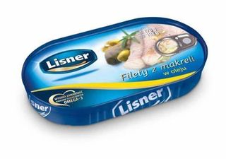 Filety z makreli w oleju Lisner. 0.17кг