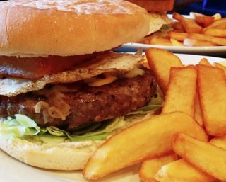 Panino hamburger di pollo