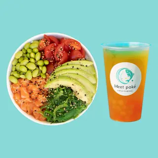 Pokè bowl regular + Bubble Tea