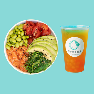 Pokè bowl regular + Bubble Tea