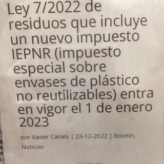 Bolsa pequeña (07/2022 ley de residuos)