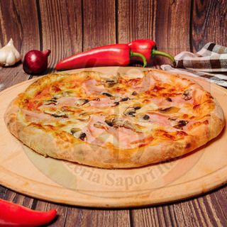 Prosciutto cotto e funghi 28cm / 465gr.