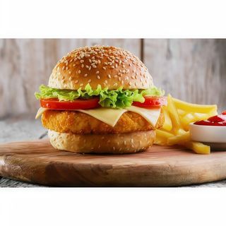 Bocadillo De Hamburguesa De Pollo