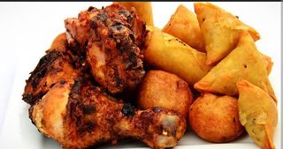 Small Chops with chicken