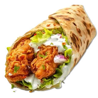Wrap Golden Fried Chicken & Fries