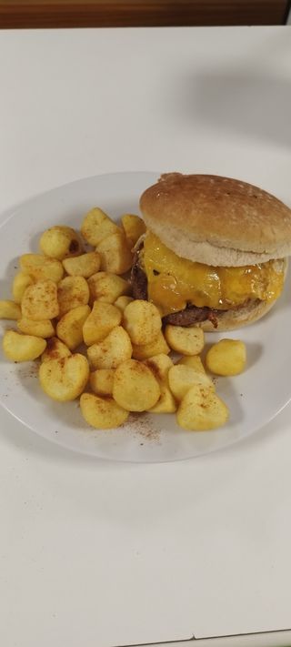 American beef burger